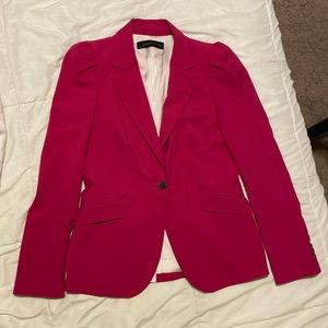 pink zara blazer